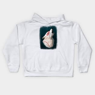 Okami Amaterasu howling portrait Kids Hoodie